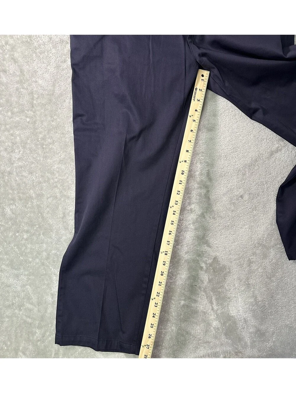 Mens Lee Custom Fit Collection Navy Blue Dress Pants 36x29 Flat Front